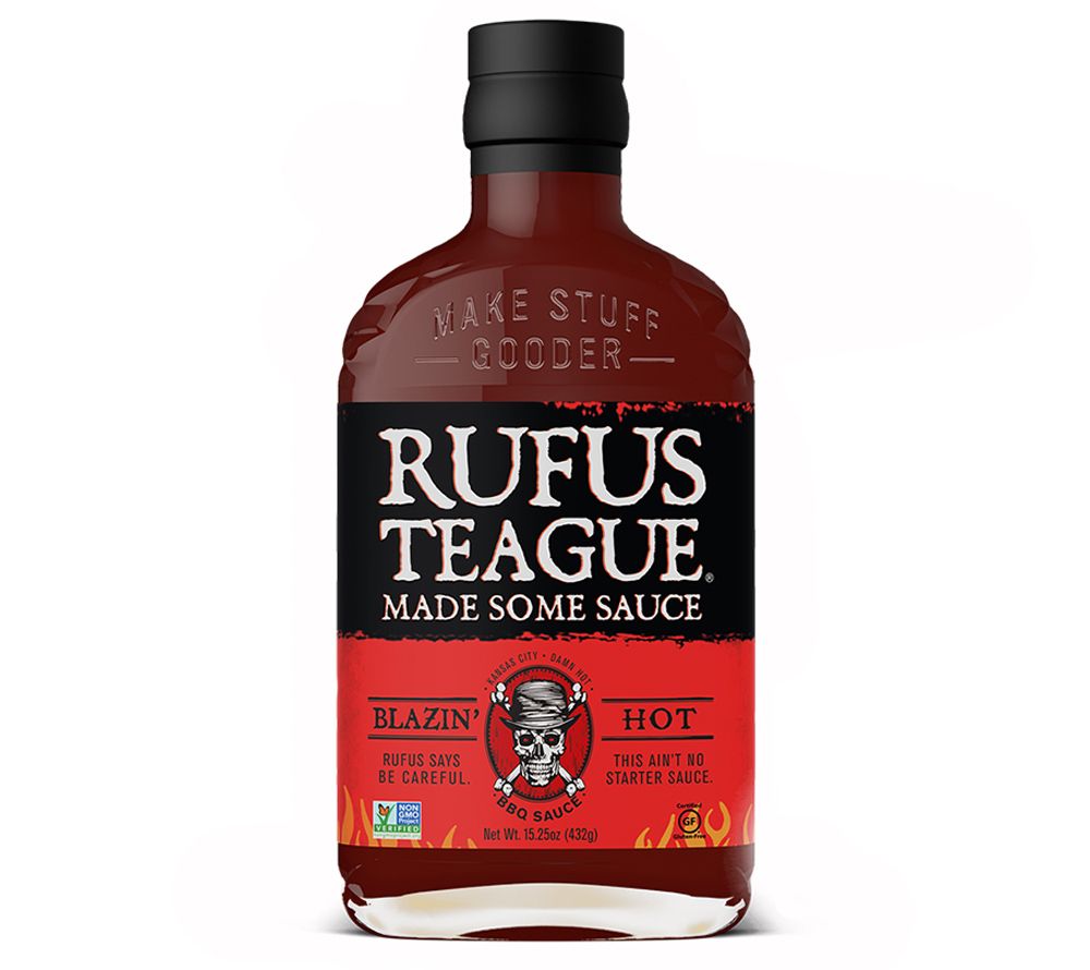 American Heritage Blazin Hot BBQ-Sauce von Rufus Teague
