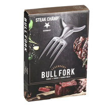 Lade das Bild in den Galerie-Viewer, Steak Champ Fleischgabel Bull Fork, 390 Gramm, Premium Fleischgabel
